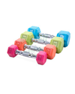Color Coated Hex Dumbbell