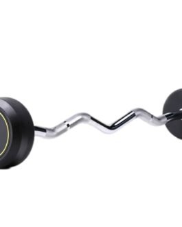 Rubber Barbell Curl Bar