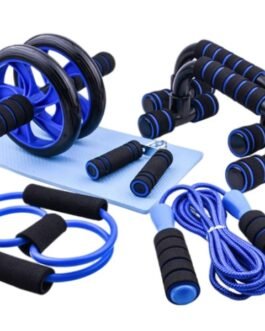 AB Wheel Roller Set With Jump Rope